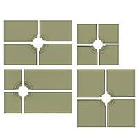 LATICRETE - HYDRO BAN® Modular Pre-Sloped Shower Pan 38x60 Off-Center Drain