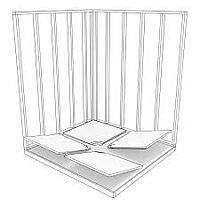 LATICRETE - HYDRO BAN® Modular Pre-Sloped Shower Pan 48X72 Center Drain