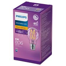 BULB LED B22 6W WW PHILIPS