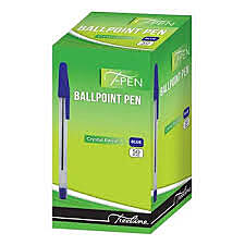 42-5002-02 - CRYSTAL BARREL T-PEN BLUE 50BOX