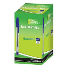 42-5002-02 - CRYSTAL BARREL T-PEN BLUE 50BOX