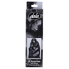 DBDALCHSA10 - DALA CHARCOAL STICK ASSORTED 10PACK