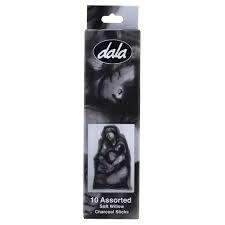DBDALCHSA10 - DALA CHARCOAL STICK ASSORTED 10PACK