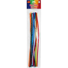 DBDALBAPPC20 - DALA PIPE CLEANERS/CHENILLE STEMS ASSORTED 20'S
