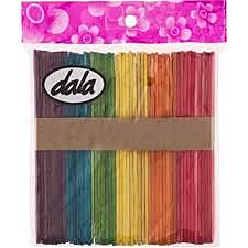 DBDALBAPCSC - WOODEN STICKS STANDARD COLOURED 50PACK