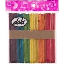DBDALBAPCSC - WOODEN STICKS STANDARD COLOURED 50PACK