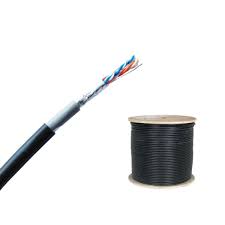 D-Link Cat6 FTP Outdoor Cable, 305m, 23AWG, Black � UV-Resistant