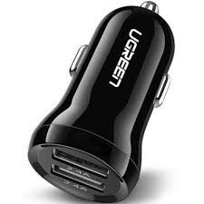 Dual USB Car Charger, Compact Design, 5V/2.4A Output - KC C21
