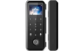 Glass door intelligent fingerprint lock