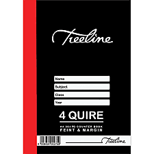 BOOK: 12-3814-00 - A4 4QUIRE 384PG F/M HARD COVER BOOK TREELINE