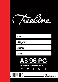 BOOK: 12-5003-00 - A6 MEMO BOOK 96PG HARD COVER TREELINE