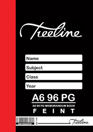 BOOK: 12-5003-00 - A6 MEMO BOOK 96PG HARD COVER TREELINE