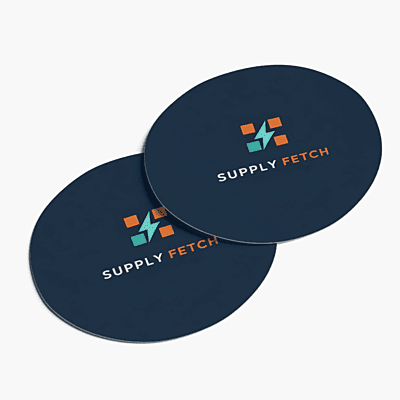 Supply Fetch round plastic stickers