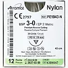 Nylon Dermalon 3-0 C-14  20 pcs