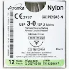 Nylon Dermalon 3-0 C-14  20 pcs