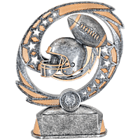 Hurricane Resin Trophy-7 1/2"(H)-Football