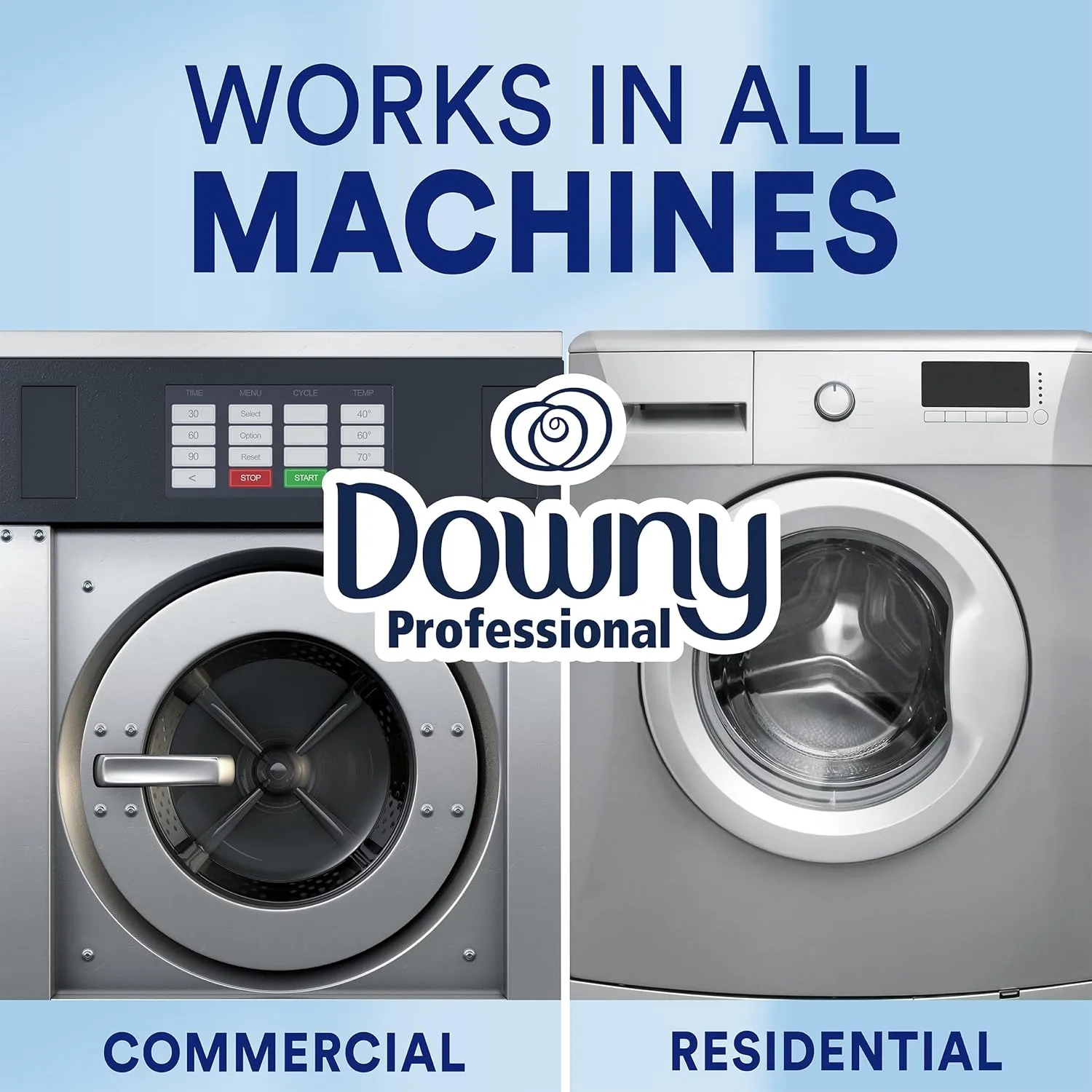 Downy Professional Commercial Liquid Fabric Softener, Clean & Fresh Scent
