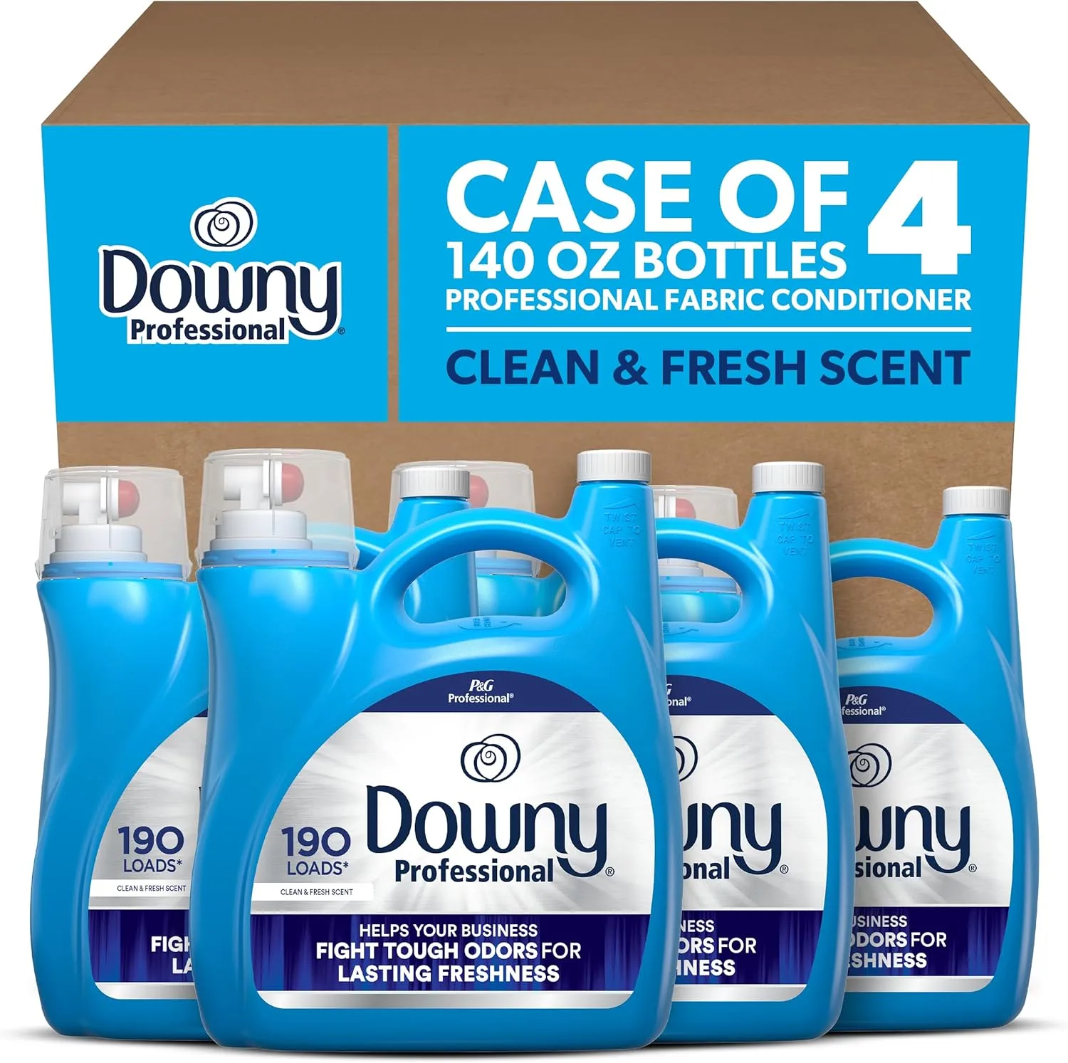 Downy Professional Commercial Liquid Fabric Softener, Clean & Fresh Scent