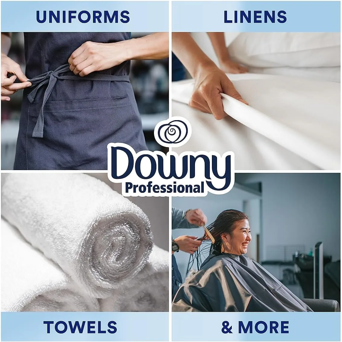 Downy Professional Commercial Liquid Fabric Softener, Clean & Fresh Scent