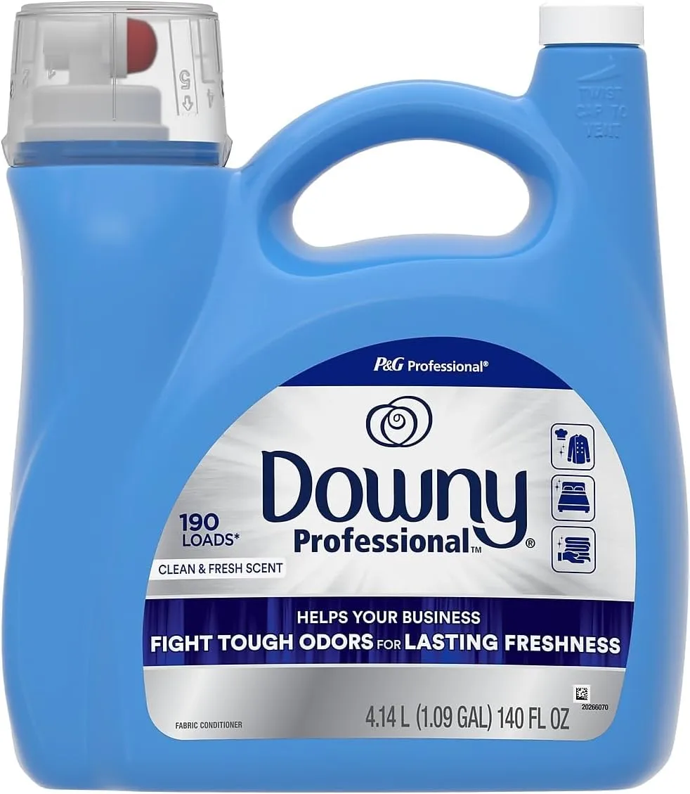 Downy Professional Commercial Liquid Fabric Softener, Clean & Fresh Scent