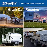 Draw-Tite 76227 Class 3 Trailer Hitch, 2 Inch Square Receiver, Compatible with 2010-2019 Subaru Outback, Wagon Except Sport