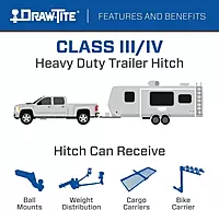 Draw-Tite 76603 Class 3 Trailer Hitch, 2 Inch Square Receiver, Compatible with 2020-2026 Mazda CX-30.