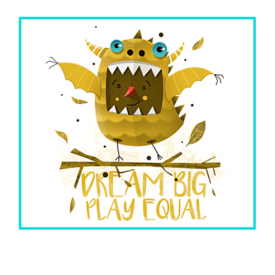 Camiseta Blanca ¡Dream big play equal!