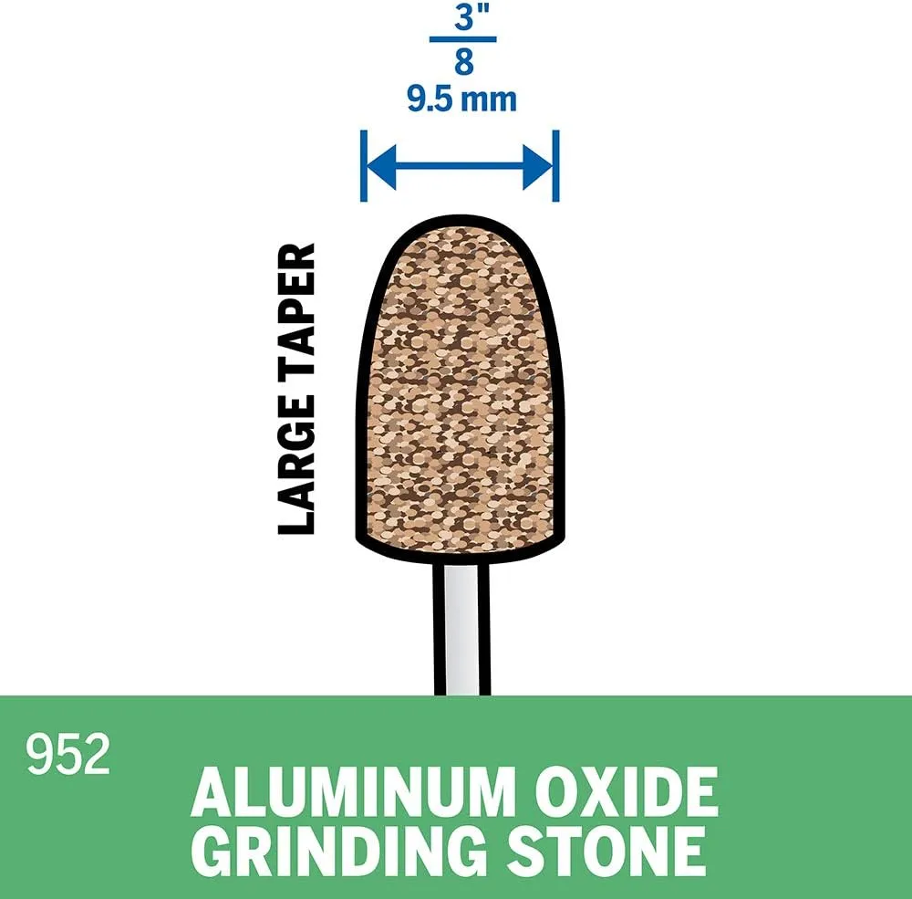 Dremel Aluminum Oxide Grinding Stone 1-Piece (1/8" Shank)