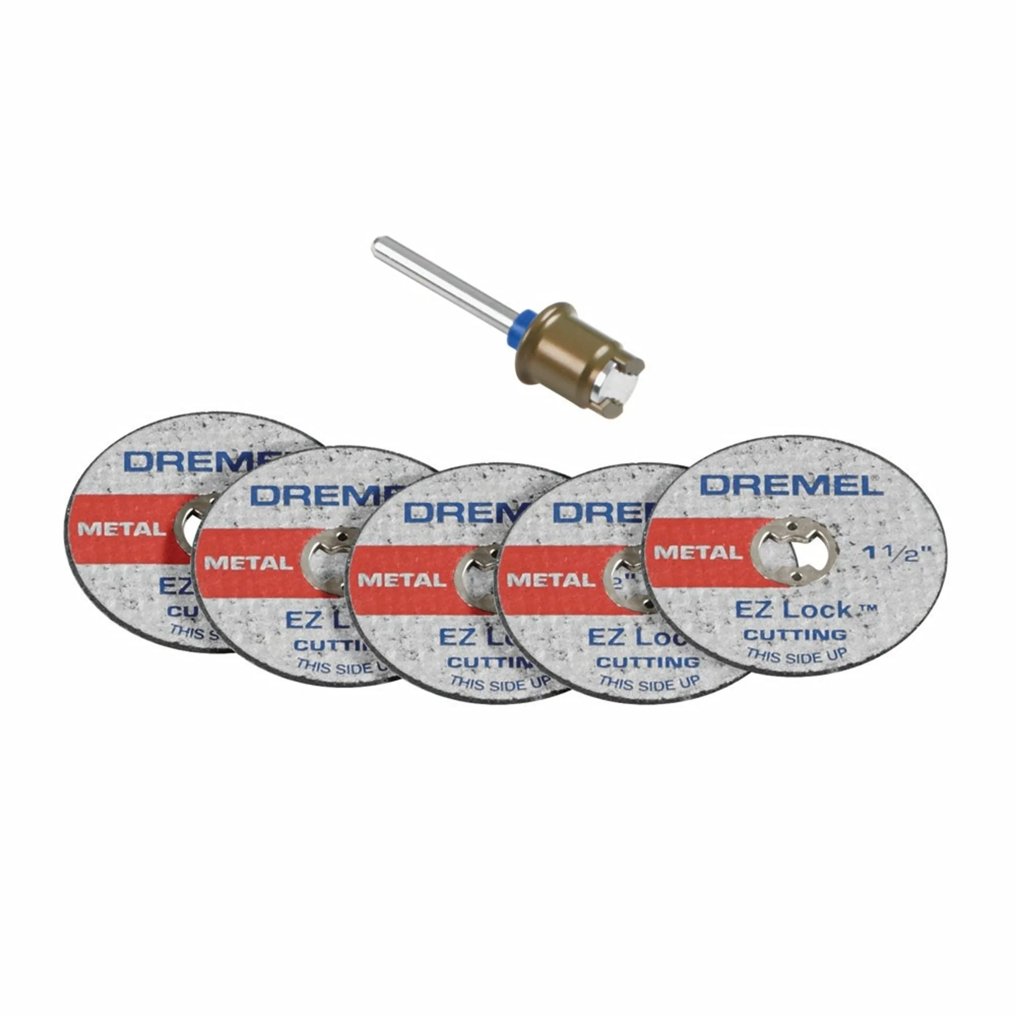 Dremel EZ406-02 EZ Lock Starter Kit 1.5-Inch 6-Pack Cutting Wheels + Mandrel