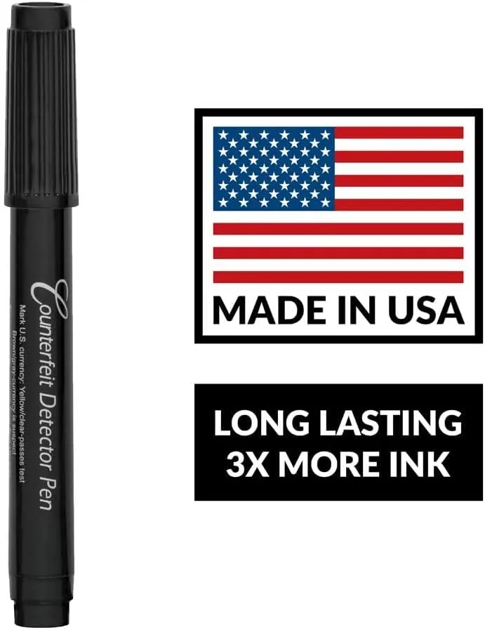 Dri-Mark Smart-Money Counterfeit Bill Detector Pen With Coil And Clip, U.s. Currency
