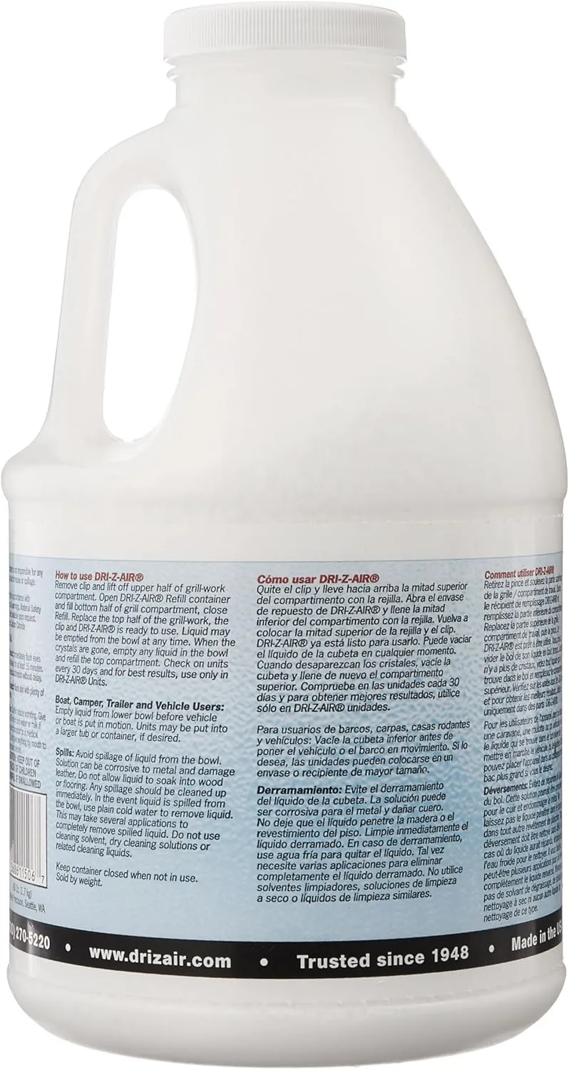 Dri Z Air Dri-Z-Air DZA-60 60-Ounce Refill Crystals