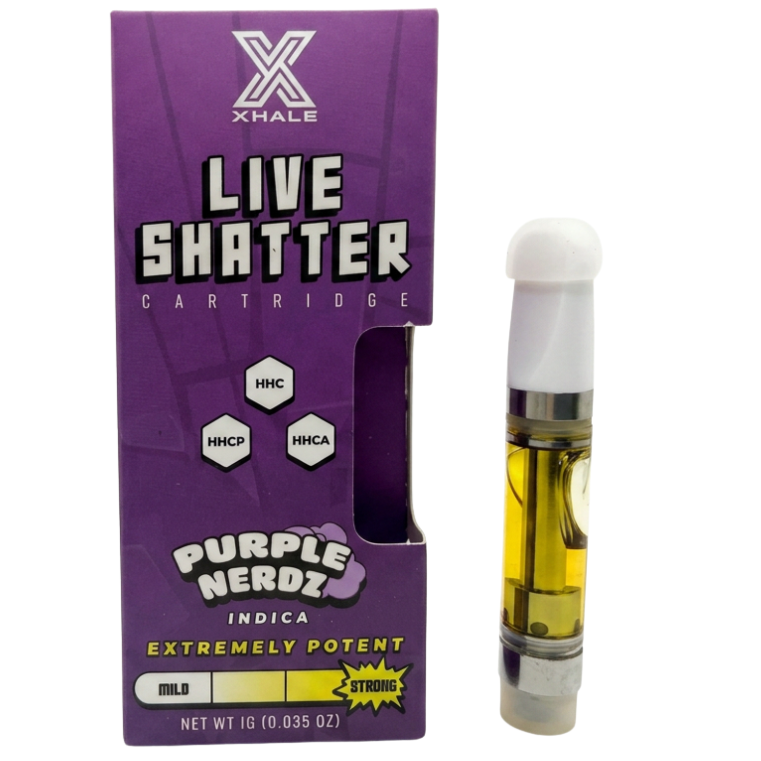 Xhale Purple Nerdz THC Carts