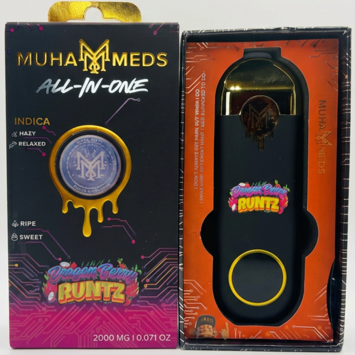 Muha Meds Dragon Berry Runtz THC Vapes