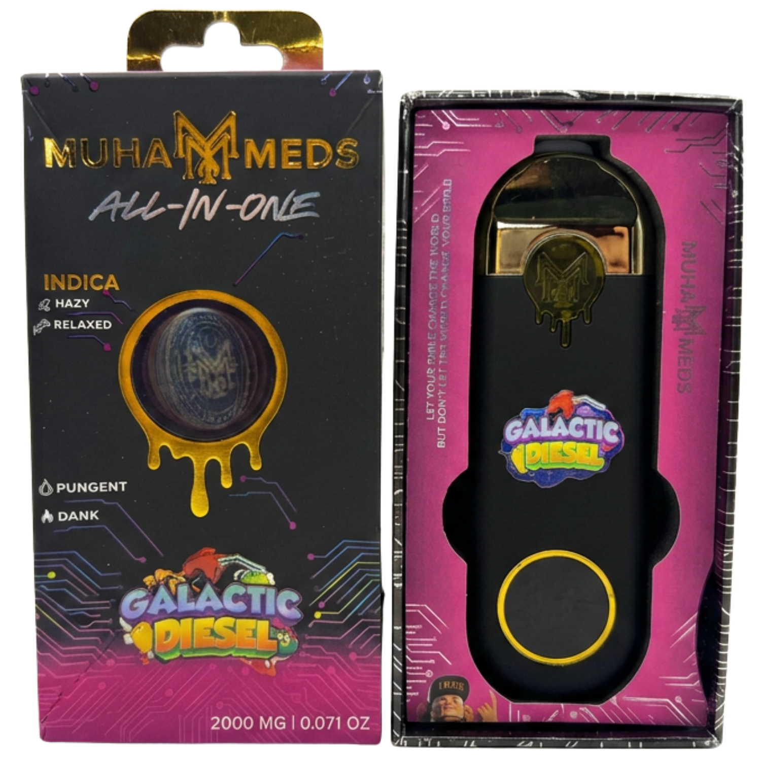 Muha Meds Galactic Diesel THC Vapes