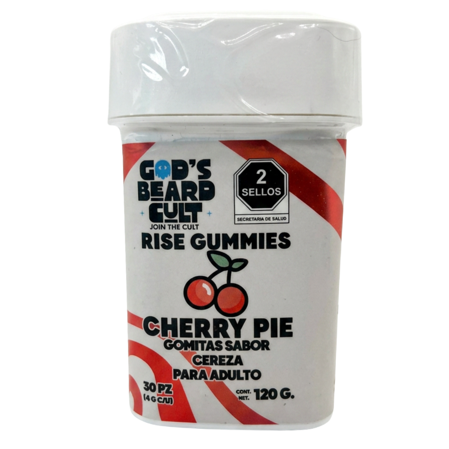 Gods Beard Cult Cherry Pie Rise Gummies