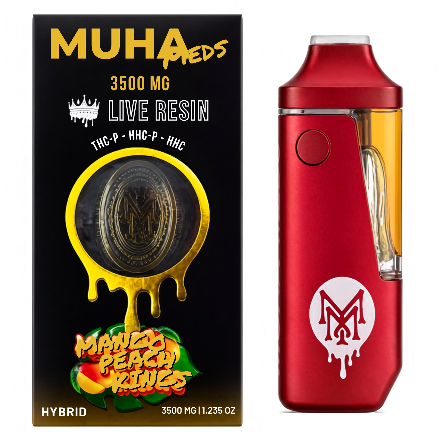 MUHA Meds Mango Peach Rings THC Vapes