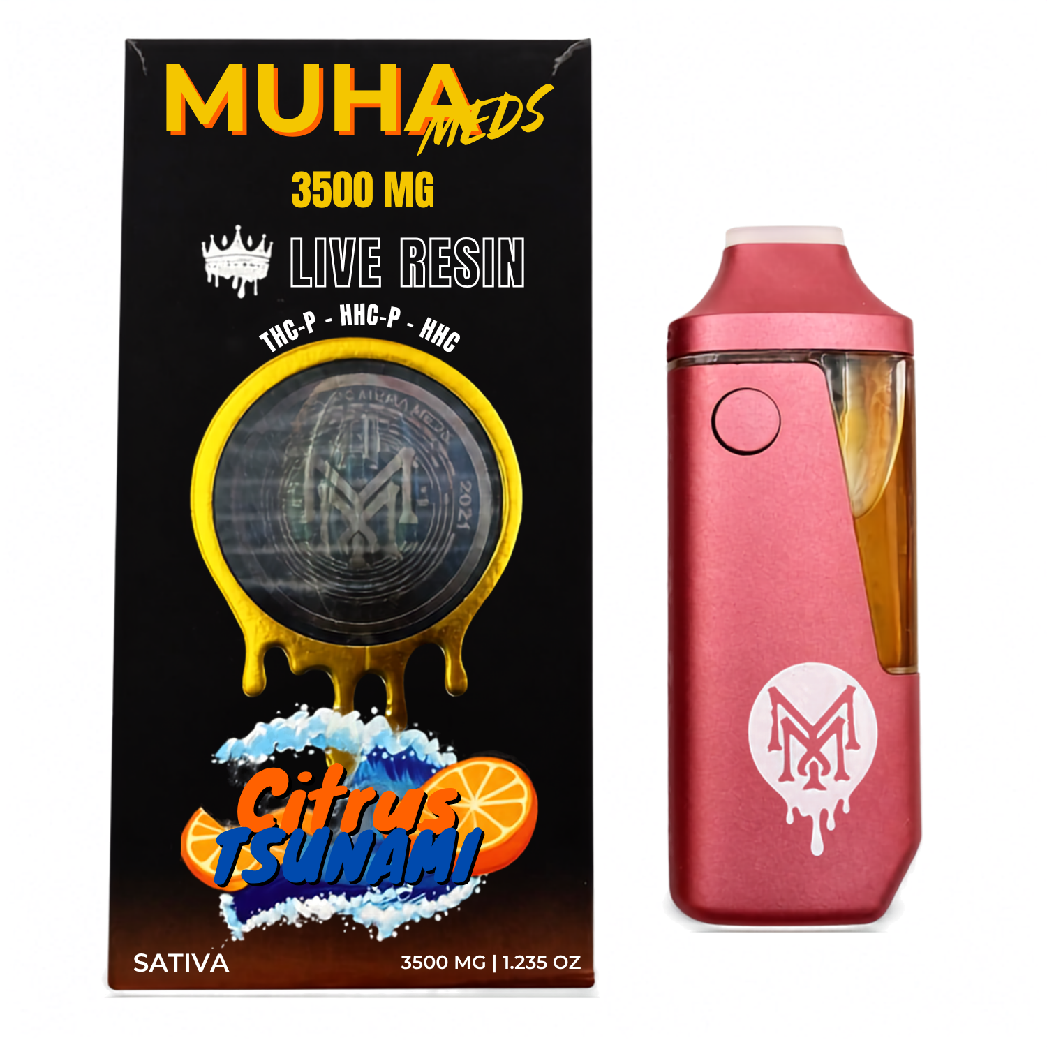 MUHA MEDS Citrus Tsunami THC Vapes