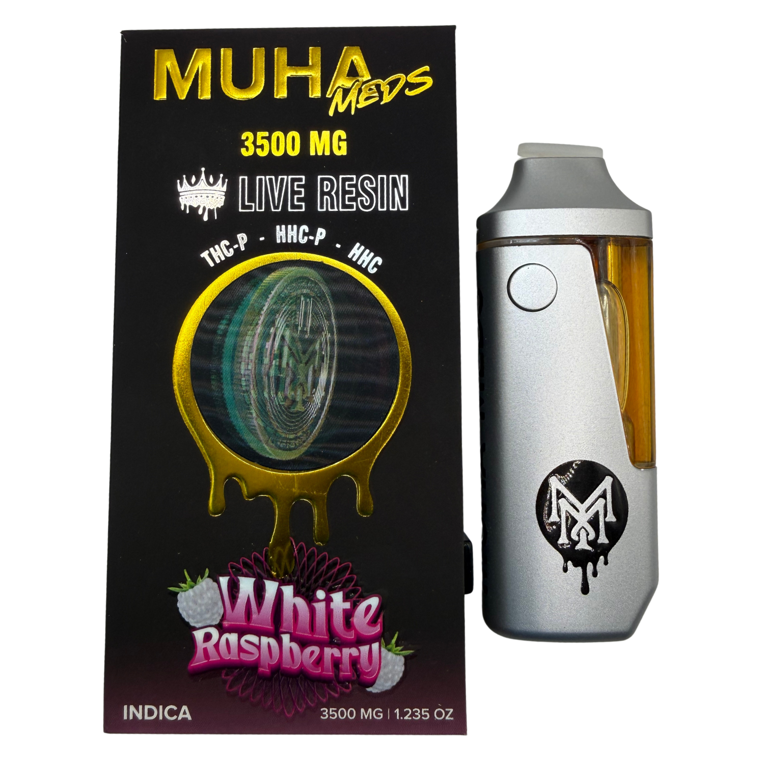 Muha Meds White Raspberry THC Vapes