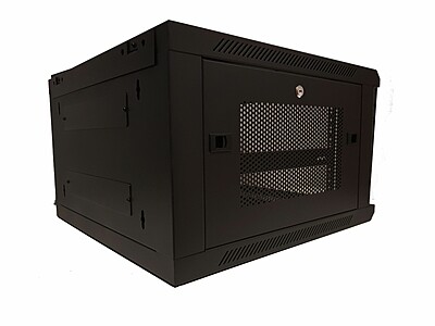 6U wall mount server rack with glass door and perforated side panels 600x450x368mm (WxDxH) 6U wall mount server rack with glass door and perforated side panels 600x450x368mm (WxDxH)