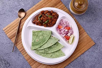 9 Inch 3CP Bagasse Plate | Compartment Snack Plates | Best For Cafes