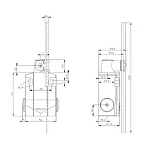 Siemens 3SE5122-0CH80 Mechanical Limit Switch with Roller Lever