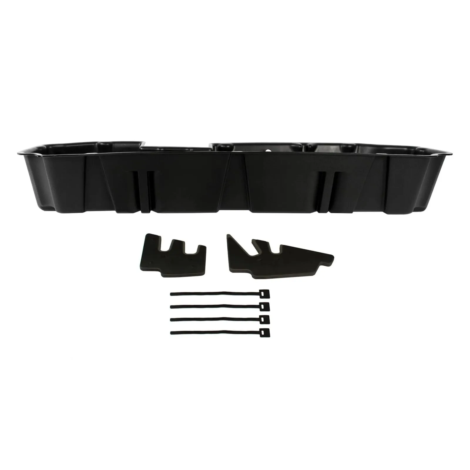 DuHa 10420 Under Seat Storage fits 2019-2026 Chevy Silverado/GMC Sierra Light Duty & 2020-2026 Heavy Duty Double Cab | Black Heavy Duty Back Seat Organizer