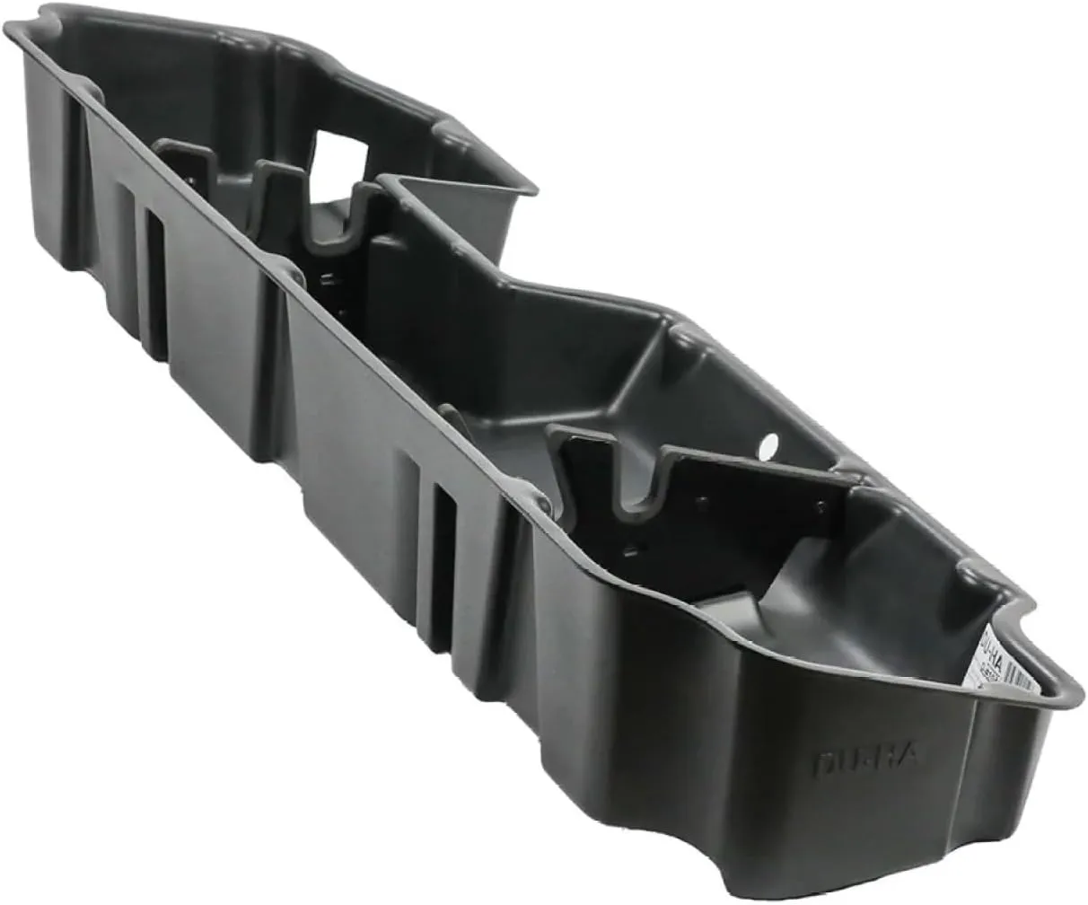 DuHa 10420 Under Seat Storage fits 2019-2026 Chevy Silverado/GMC Sierra Light Duty & 2020-2026 Heavy Duty Double Cab | Black Heavy Duty Back Seat Organizer