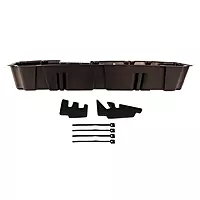 DU-HA 10421 Under Seat Storage fits 2019-2026 Chevy Silverado/GMC Sierra LD & 2020-2026 HD Double Cab | Brown Heavy-Duty Back Seat Organizer | Includes 2-Piece Dividers