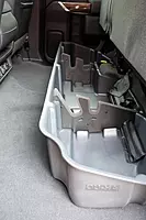 DU-HA 10421 Under Seat Storage fits 2019-2026 Chevy Silverado/GMC Sierra LD & 2020-2026 HD Double Cab | Brown Heavy-Duty Back Seat Organizer | Includes 2-Piece Dividers