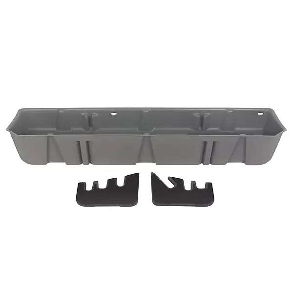 DUHA 20111 Under Seat Storage fits 2015-2026 F150 SuperCrew & 2017-2026 Super Duty Crew Cab - Light Gray