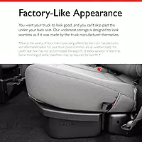 DUHA 20111 Under Seat Storage fits 2015-2026 F150 SuperCrew & 2017-2026 Super Duty Crew Cab - Light Gray