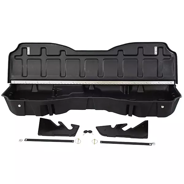 DuHa 30120 Under Seat Storage fits 2019-2026 Ram 1500 Crew Cab New Body Style | Black Heavy Duty Back Seat Organizer | Easy Installation | Seamless Integration