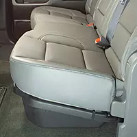 DuHa 30120 Under Seat Storage fits 2019-2026 Ram 1500 Crew Cab New Body Style | Black Heavy Duty Back Seat Organizer | Easy Installation | Seamless Integration