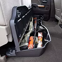 DuHa 30120 Under Seat Storage fits 2019-2026 Ram 1500 Crew Cab New Body Style | Black Heavy Duty Back Seat Organizer | Easy Installation | Seamless Integration